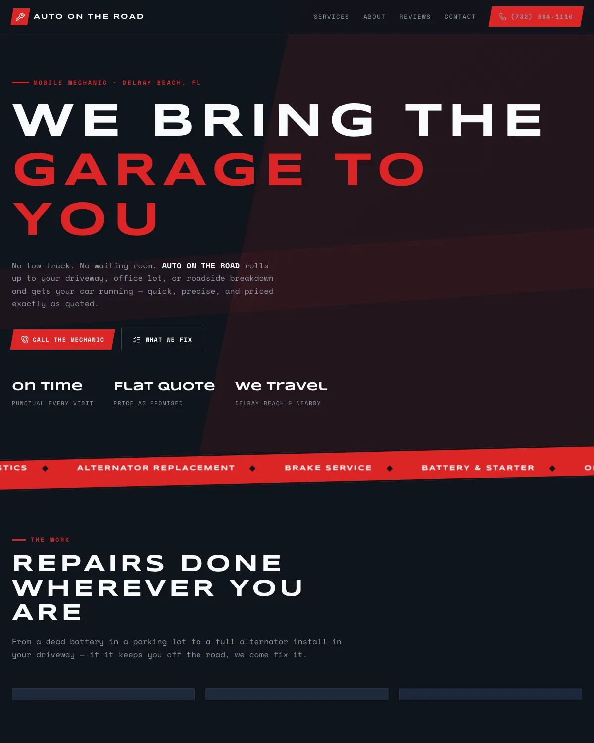 Auto On The Road website designed by Sitemakify